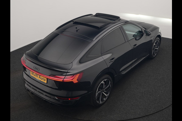 Audi Q8 e-tron Sportback 55 Quattro S edition 95 kWh 408pk Dealer O.H | Luchtvering | Panodak | Black Optic | Adaptive Cruise | 360 Camera | B&O Soundsystem | 21"L.M | Alcantara Sportstoelen Memory | Apple Carplay | Matrix LED |
