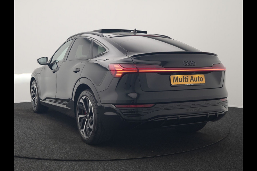 Audi Q8 e-tron Sportback 55 Quattro S edition 95 kWh 408pk Dealer O.H | Luchtvering | Panodak | Black Optic | Adaptive Cruise | 360 Camera | B&O Soundsystem | 21"L.M | Alcantara Sportstoelen Memory | Apple Carplay | Matrix LED |