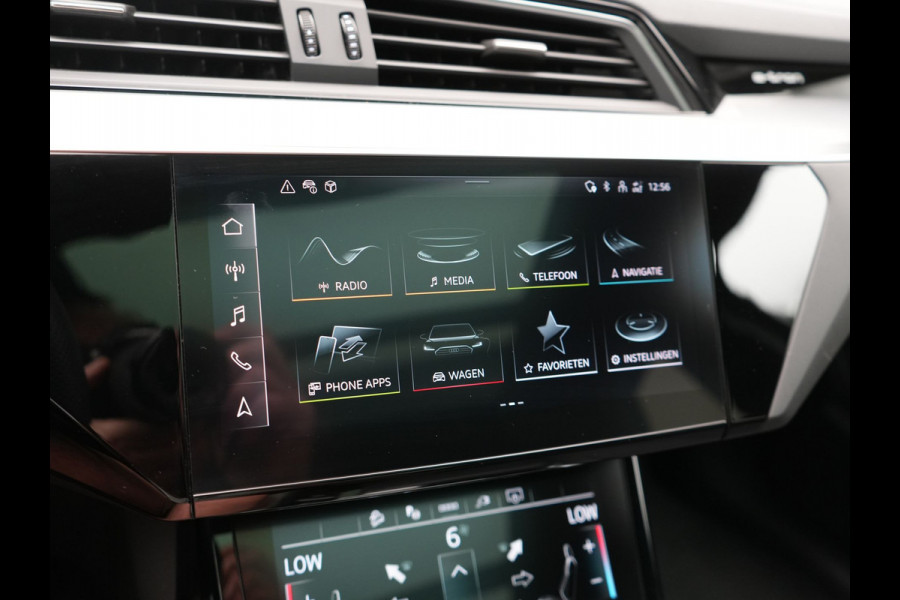 Audi Q8 e-tron Sportback 55 Quattro S edition 95 kWh 408pk Dealer O.H | Luchtvering | Panodak | Black Optic | Adaptive Cruise | 360 Camera | B&O Soundsystem | 21"L.M | Alcantara Sportstoelen Memory | Apple Carplay | Matrix LED |
