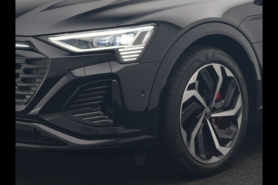 Audi Q8 e-tron Sportback 55 Quattro S edition 95 kWh 408pk Dealer O.H | Luchtvering | Panodak | Black Optic | Adaptive Cruise | 360 Camera | B&O Soundsystem | 21"L.M | Alcantara Sportstoelen Memory | Apple Carplay | Matrix LED |