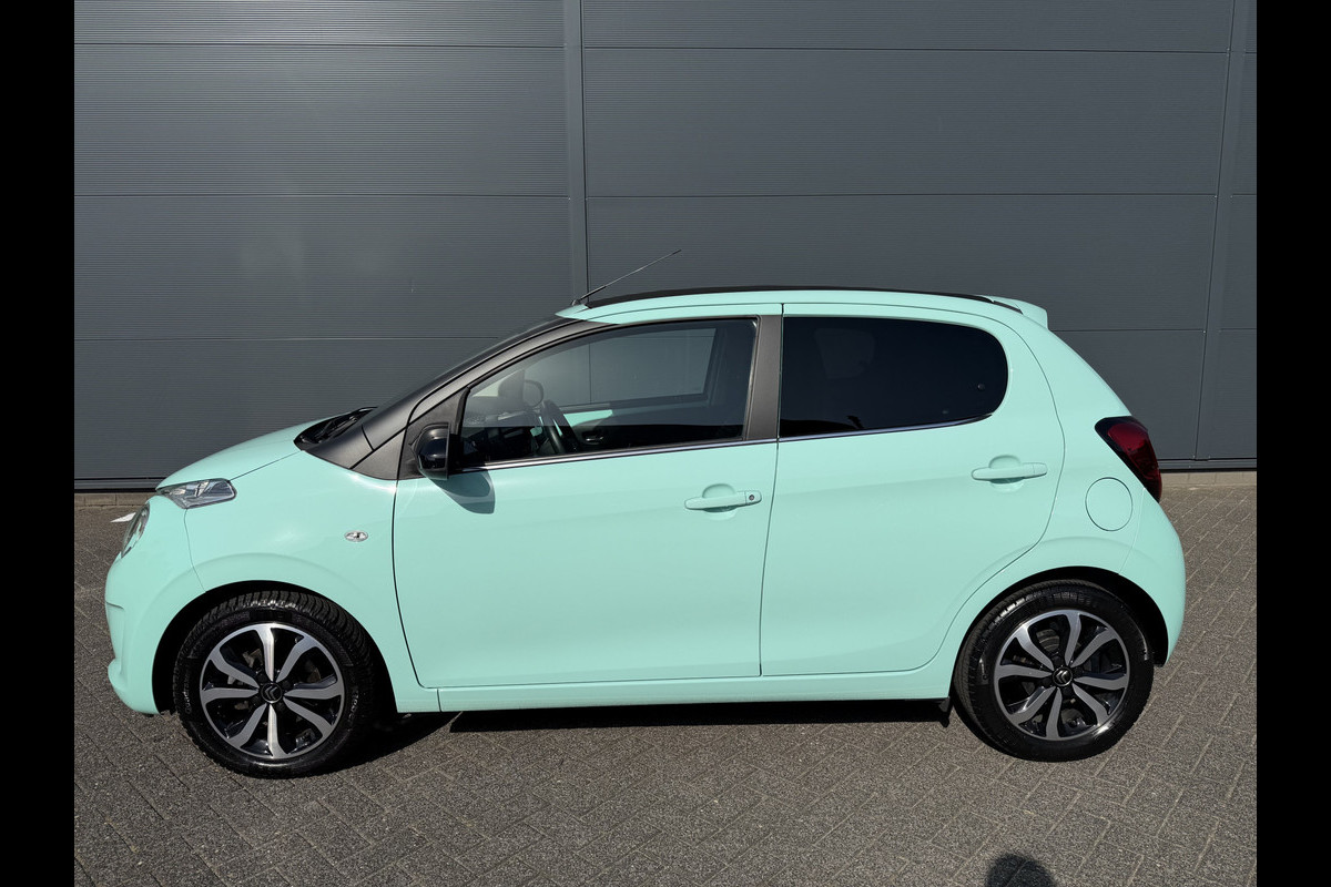 Citroën C1 1.0 VTi Airscape Shine (Navigatie - Automatische Airco - Camera - Apple Carplay - DAB - Elektrisch vouwdak - 15"Lichtmetalen vel