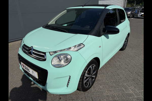 Citroën C1 1.0 VTi Airscape Shine (Navigatie - Automatische Airco - Camera - Apple Carplay - DAB - Elektrisch vouwdak - 15"Lichtmetalen vel