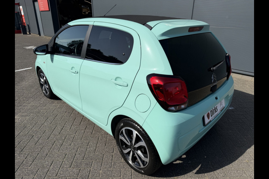 Citroën C1 1.0 VTi Airscape Shine (Navigatie - Automatische Airco - Camera - Apple Carplay - DAB - Elektrisch vouwdak - 15"Lichtmetalen vel