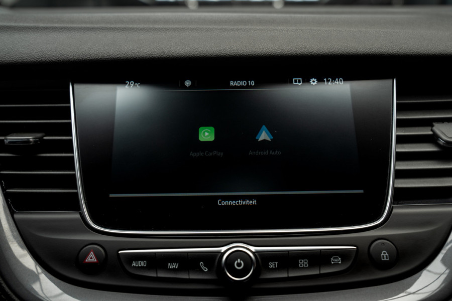 Opel Grandland X 1.2 Turbo Aut. Leer Navi Camera PDC Climate Stoelverwarming voor en achter Stuurverwarming Carplay Cruise LM velgen