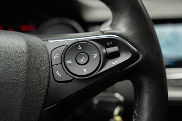 Opel Grandland X 1.2 Turbo Aut. Leer Navi Camera PDC Climate Stoelverwarming voor en achter Stuurverwarming Carplay Cruise LM velgen