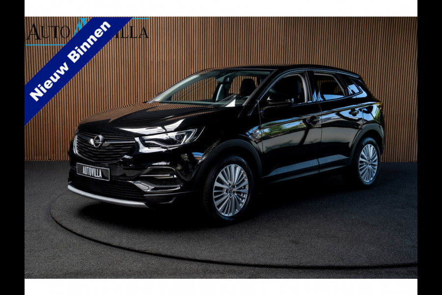 Opel Grandland X 1.2 Turbo Aut. Leer Navi Camera PDC Climate Stoelverwarming voor en achter Stuurverwarming Carplay Cruise LM velgen