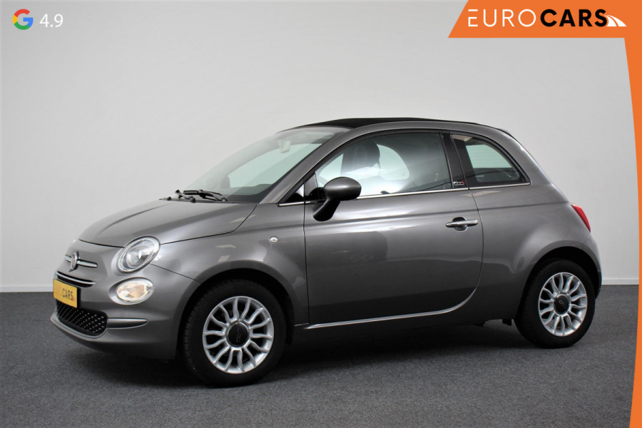 Fiat 500C 1.2 Lounge Navigatie Lederen interieur Climate control Cruise control Parkeer sensor achter DAB
