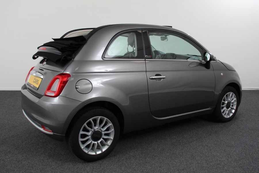 Fiat 500C 1.2 Lounge Navigatie Lederen interieur Climate control Cruise control Parkeer sensor achter DAB