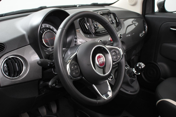 Fiat 500C 1.2 Lounge Navigatie Lederen interieur Climate control Cruise control Parkeer sensor achter DAB