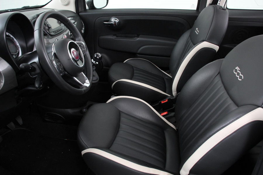 Fiat 500C 1.2 Lounge Navigatie Lederen interieur Climate control Cruise control Parkeer sensor achter DAB