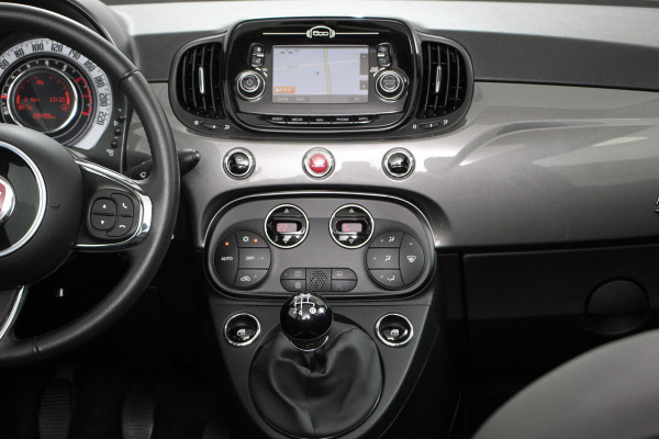 Fiat 500C 1.2 Lounge Navigatie Lederen interieur Climate control Cruise control Parkeer sensor achter DAB