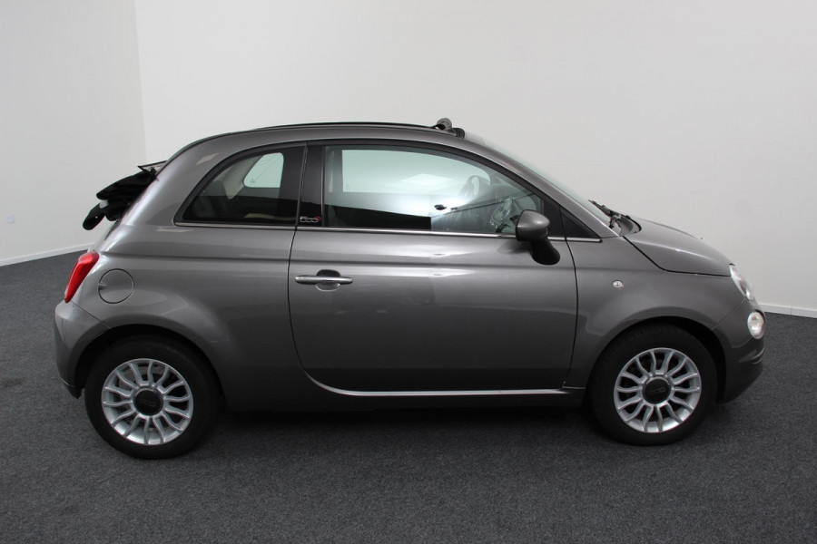 Fiat 500C 1.2 Lounge Navigatie Lederen interieur Climate control Cruise control Parkeer sensor achter DAB