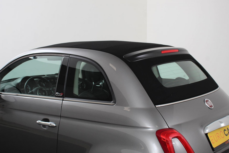 Fiat 500C 1.2 Lounge Navigatie Lederen interieur Climate control Cruise control Parkeer sensor achter DAB