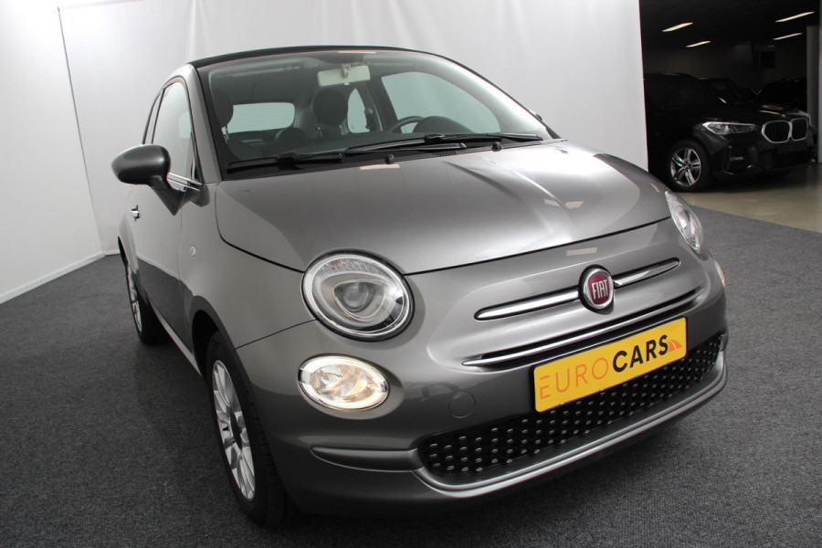 Fiat 500C 1.2 Lounge Navigatie Lederen interieur Climate control Cruise control Parkeer sensor achter DAB