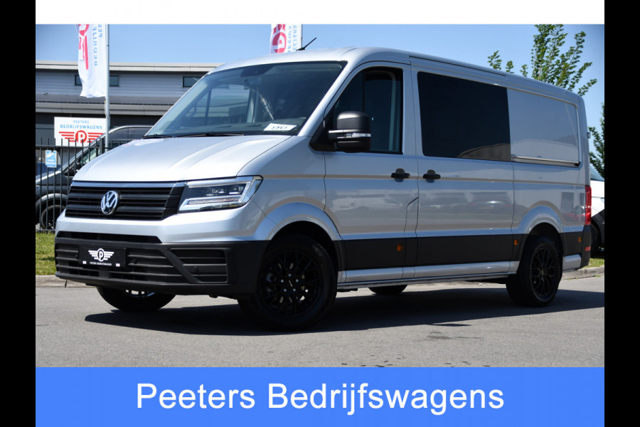 Volkswagen Crafter 35 2.0 TDI L3H2 DC Highline PB Edition Camera, Caplay, LED, 177pk, 2 x Schuifdeur, Clima, Leder, Multimedia, Voorruit verwarming, Automaat, Uniek!