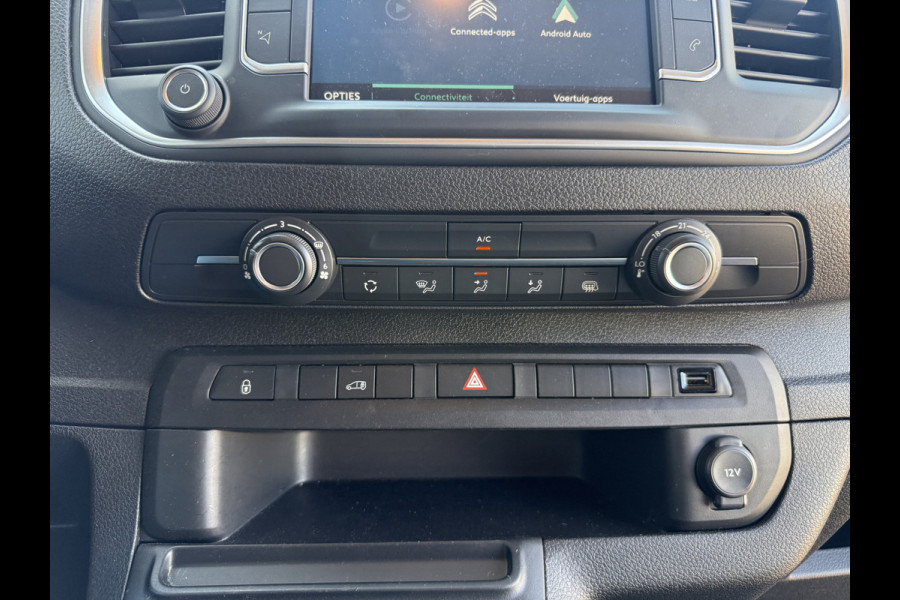 Citroën ë-Jumpy 75kWh L3 Elektrisch 330km WLTP 100% (SOH) BEV Snelladen Navigatie Climate control Cruise control Carplay Camera Laadkabel Parkeersensoren v+a