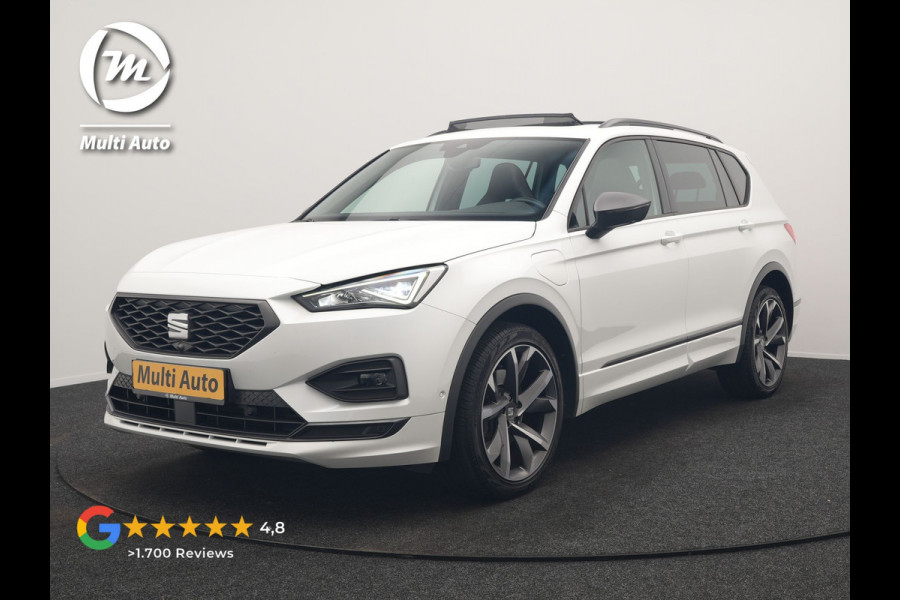 Seat Tarraco 1.4 TSI e-Hybrid FR PHEV 245pk Dealer O.H | Trekhaak Af Fabriek | Panodak | 360 Camera | Adaptive Cruise | Sportstoelen Memory & Verwarmd | BLIS | Apple Carplay | Travel Assist | Keyless | Navigatie | Virtual | DAB | 20" L.M | Plug In Hybrid |