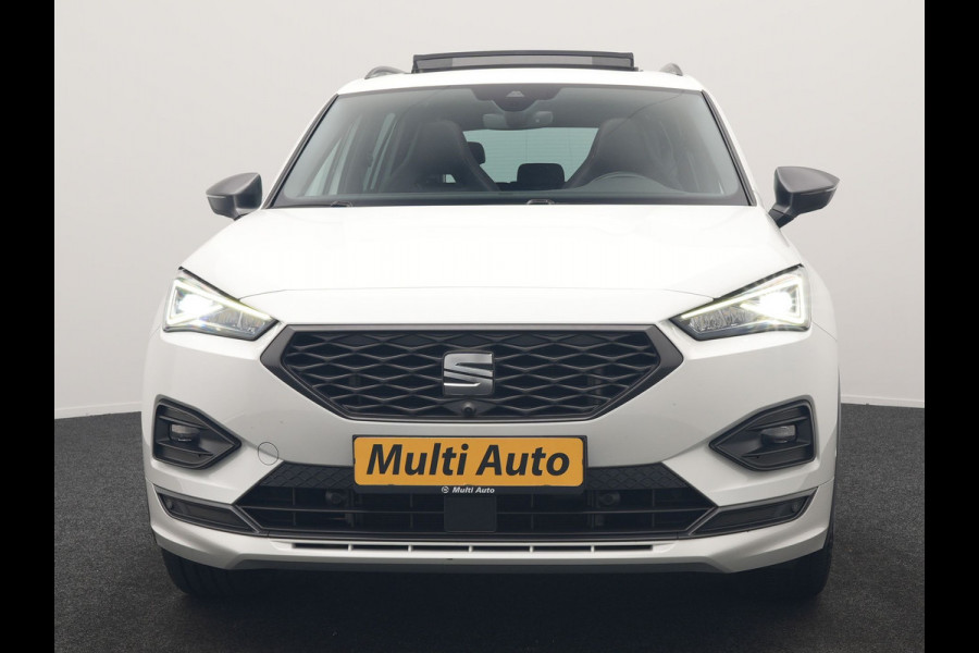 Seat Tarraco 1.4 TSI e-Hybrid FR PHEV 245pk Dealer O.H | Trekhaak Af Fabriek | Panodak | 360 Camera | Adaptive Cruise | Sportstoelen Memory & Verwarmd | BLIS | Apple Carplay | Travel Assist | Keyless | Navigatie | Virtual | DAB | 20" L.M | Plug In Hybrid |