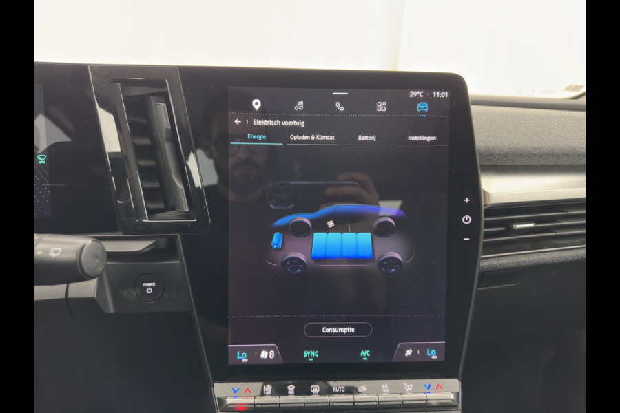 Renault Mégane E-Tech EV60 Optimum Charge Evolution [3-Fase-22kW] {SoH-91%} (INCL-BTW) Aut. *HEATPUMP | FULL-LED | CAMERA | LANE-ASSIST | KEYLESS | NAVI-FULLMAP | CARPLAY | COMFORTSEATS | DIGI-COCKPIT | ECC | PDC | 18"ALU*