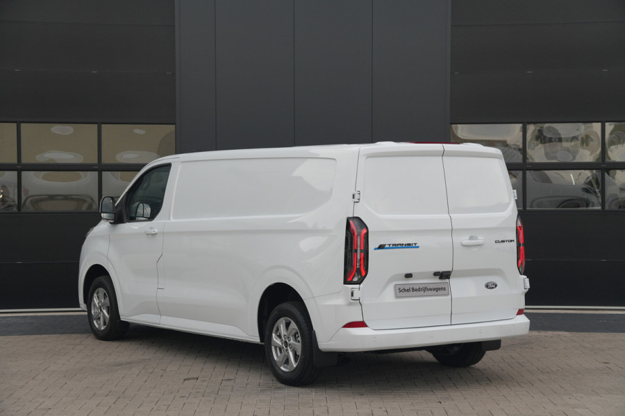 Ford E-Transit Custom 320 L2H1 Limited 71 kWh 218pk - LED - Carplay - Stoelverwarming - Keyless - Cruise - Rijklaar