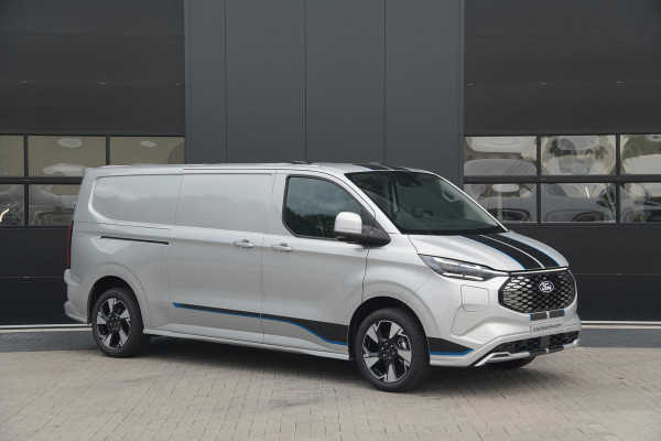 Ford E-Transit Custom 340 L2H1 Sport 71 kWh 218pk - ACC - Elek Trekhaak - B&O - Navi - Stoel/Stuurverwarming - 360 Camera - Blindspot - Rijklaar