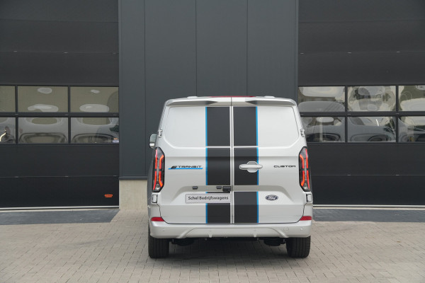 Ford E-Transit Custom 340 L2H1 Sport 71 kWh 218pk - ACC - Elek Trekhaak - B&O - Navi - Stoel/Stuurverwarming - 360 Camera - Blindspot - Rijklaar
