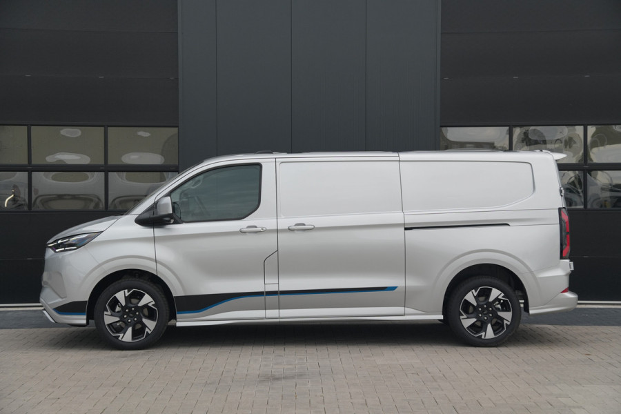 Ford E-Transit Custom 340 L2H1 Sport 71 kWh 218pk - ACC - Elek Trekhaak - B&O - Navi - Stoel/Stuurverwarming - 360 Camera - Blindspot - Rijklaar