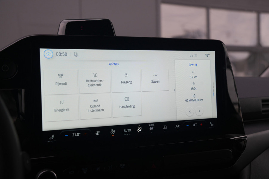 Ford E-Transit Custom 340 L2H1 Sport 71 kWh 218pk - ACC - Elek Trekhaak - B&O - Navi - Stoel/Stuurverwarming - 360 Camera - Blindspot - Rijklaar