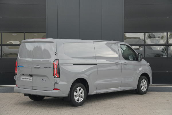 Ford E-Transit Custom 320 L2H1 Limited 71 kWh 218pk - Elek Trekhaak - LED - Carplay - Stoelverwarming - Keyless - Cruise - Rijklaar