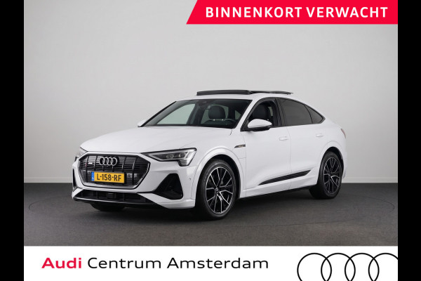 Audi e-tron Sportback 55 quattro S edition 95 kWh 408 pk | SOH 91,49% | Navigatie | Panoramadak | Parkeersensoren | Achteruitrijcamera | Elektr. voorstoelen | Lichtmetalen velgen 22" | Luchtvering | S-Line |