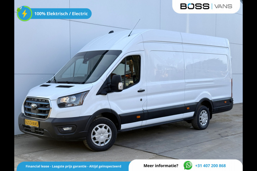 Ford E-Transit 68kWh 184PK L4H3 317km WLTP 95.3% (SOH) BEV Snelladen Carplay Climate control Cruise control Navigatie 360° Camera Stoelverwarming Parkeersensoren v+a