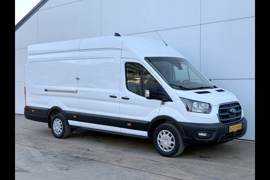 Ford E-Transit 68kWh 184PK L4H3 317km WLTP 95.3% (SOH) BEV Snelladen Carplay Climate control Cruise control Navigatie 360° Camera Stoelverwarming Parkeersensoren v+a