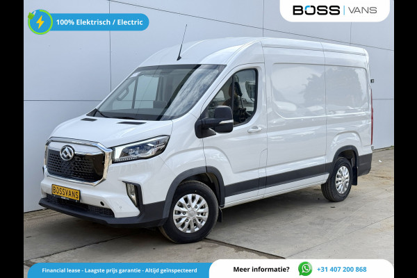 Maxus eDeliver 9 52kWh 204PK Elektrisch L2H2 256km Stad WLTP Snelladen LED Carplay Cruise control Camera Airco Parkeersensoren v+a
