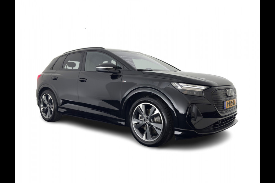 Audi Q4 e-tron 40 Launch S-Line Edition Competition 77 kWh [3-Fase-11kW] {SoH-89%} (INCL-BTW) *HEAT-PUMP | LEATHER | MATRIX-LED | SONOS-SOUND | ADAPTIVE-CRUISE | HEATED-SPORTSEATS | AMBIENTLIGHT | DIGI-COCKPIT | CAMERA | KEYLESS | HEAD-UP |  DAB+ | TOWBAR | 20''ALU*