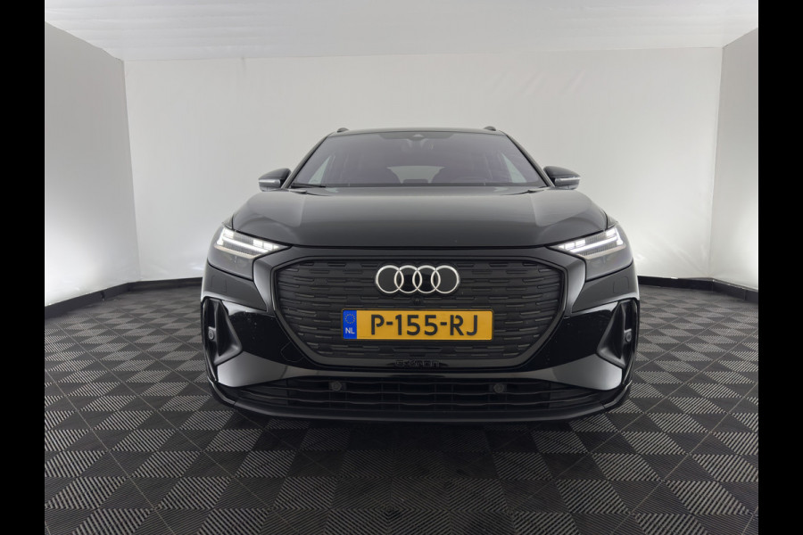 Audi Q4 e-tron 40 Launch S-Line Edition Competition 77 kWh [3-Fase-11kW] {SoH-89%} (INCL-BTW) *HEAT-PUMP | LEATHER | MATRIX-LED | SONOS-SOUND | ADAPTIVE-CRUISE | HEATED-SPORTSEATS | AMBIENTLIGHT | DIGI-COCKPIT | CAMERA | KEYLESS | HEAD-UP |  DAB+ | TOWBAR | 20''ALU*