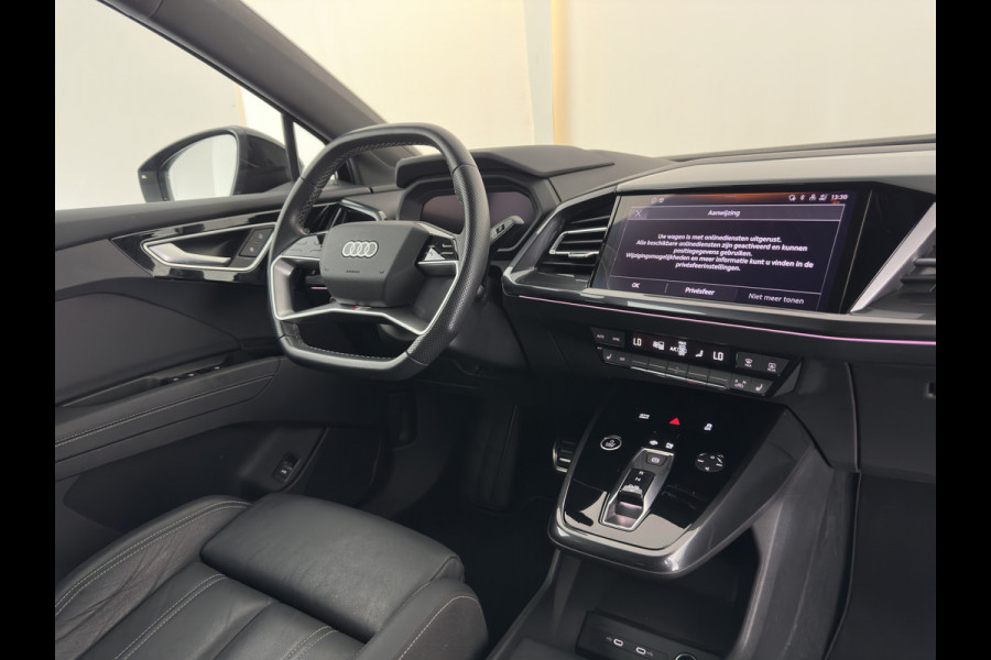 Audi Q4 e-tron 40 Launch S-Line Edition Competition 77 kWh [3-Fase-11kW] {SoH-89%} (INCL-BTW) *HEAT-PUMP | LEATHER | MATRIX-LED | SONOS-SOUND | ADAPTIVE-CRUISE | HEATED-SPORTSEATS | AMBIENTLIGHT | DIGI-COCKPIT | CAMERA | KEYLESS | HEAD-UP |  DAB+ | TOWBAR | 20''ALU*