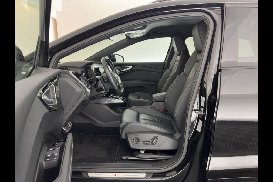 Audi Q4 e-tron 40 Launch S-Line Edition Competition 77 kWh [3-Fase-11kW] {SoH-89%} (INCL-BTW) *HEAT-PUMP | LEATHER | MATRIX-LED | SONOS-SOUND | ADAPTIVE-CRUISE | HEATED-SPORTSEATS | AMBIENTLIGHT | DIGI-COCKPIT | CAMERA | KEYLESS | HEAD-UP |  DAB+ | TOWBAR | 20''ALU*