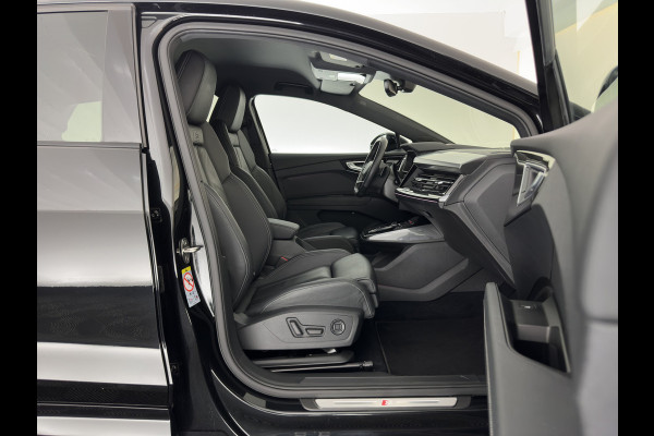 Audi Q4 e-tron 40 Launch S-Line Edition Competition 77 kWh [3-Fase-11kW] {SoH-89%} (INCL-BTW) *HEAT-PUMP | LEATHER | MATRIX-LED | SONOS-SOUND | ADAPTIVE-CRUISE | HEATED-SPORTSEATS | AMBIENTLIGHT | DIGI-COCKPIT | CAMERA | KEYLESS | HEAD-UP |  DAB+ | TOWBAR | 20''ALU*