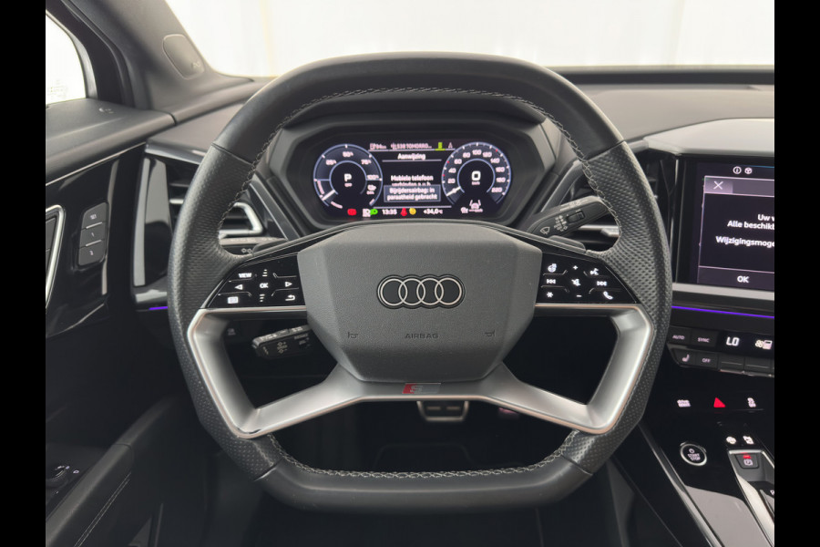 Audi Q4 e-tron 40 Launch S-Line Edition Competition 77 kWh [3-Fase-11kW] {SoH-89%} (INCL-BTW) *HEAT-PUMP | LEATHER | MATRIX-LED | SONOS-SOUND | ADAPTIVE-CRUISE | HEATED-SPORTSEATS | AMBIENTLIGHT | DIGI-COCKPIT | CAMERA | KEYLESS | HEAD-UP |  DAB+ | TOWBAR | 20''ALU*