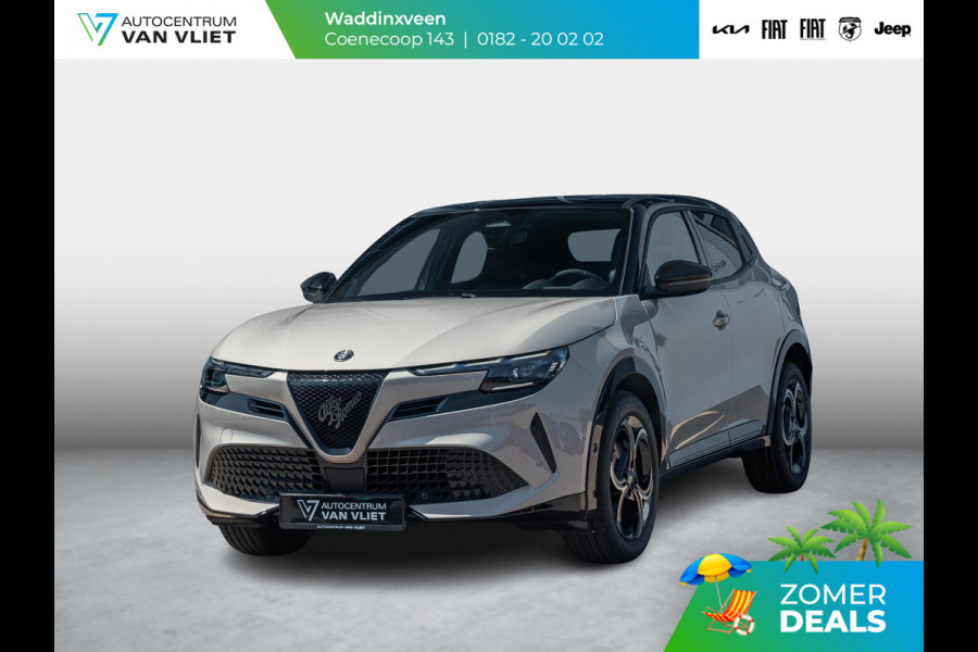 Alfa Romeo junior Elettrica Ti 54 kWh | Clima | Adapt. Cruise | Keyless | Handsfree A-Klep | PDC rondom | Pack Techno | Warmtepomp | Bicolore