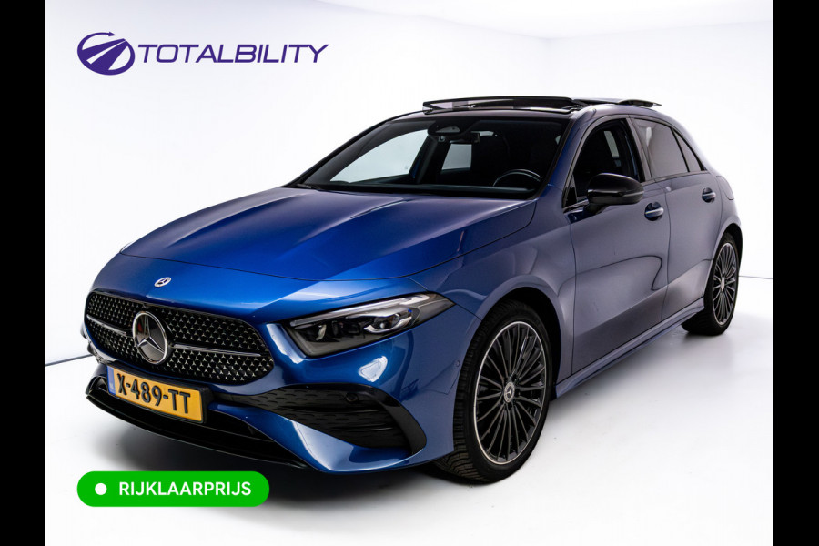 Mercedes-Benz A-Klasse 250 e AMG Line | Pano dak | Stoelverw. | Cruise | 19"all season | Sfeerverlichting | Climate control | Navigatie