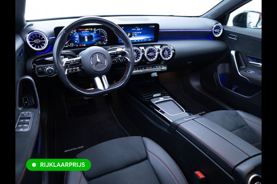 Mercedes-Benz A-Klasse 250 e AMG Line | Pano dak | Stoelverw. | Cruise | 19"all season | Sfeerverlichting | Climate control | Navigatie