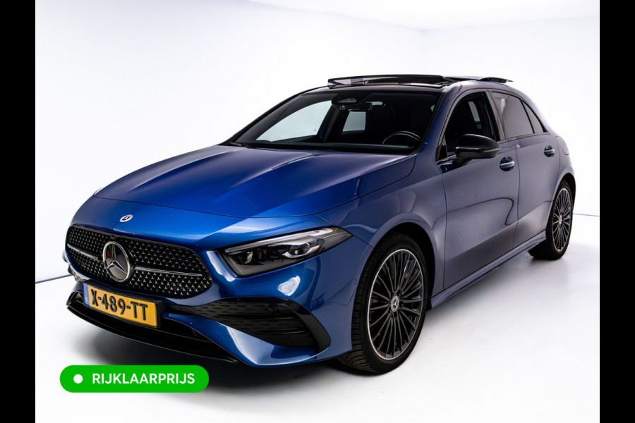 Mercedes-Benz A-Klasse 250 e AMG Line | Pano dak | Stoelverw. | Cruise | 19"all season | Sfeerverlichting | Climate control | Navigatie