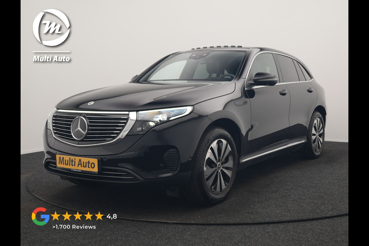 Mercedes-Benz EQC 400 4MATIC 85 kWh 408pk Dealer O.H | Panodak | Adaptive Cruise | 360 Camera | Lederen Sportstoelen Massage & Verwarmd | Multibeam LED | MBUX Widescreen Navi | Keyless | Sfeerverlichting | BLIS | Apple Carplay | Virtual | DAB | 19"L.M |