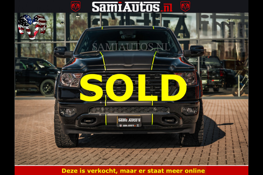 Dodge Ram SPORT | 5.7 V8 4x4 HEMI | PANORAMA DAK | GROOTSCHERM 12 INCH | LPG | Diamond Black Pearl | CREW CAB | DUBBELE CABINE | 5 PERSOONS | DC | VOORRAAD NR 2554 - 6048 | De specialist in Amerikaanse pick‑ups in Nederland en Europa.