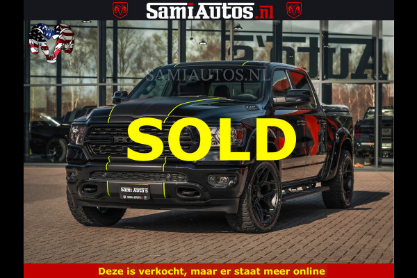Dodge Ram SPORT | 5.7 V8 4x4 HEMI | PANORAMA DAK | GROOTSCHERM 12 INCH | LPG | Diamond Black Pearl | CREW CAB | DUBBELE CABINE | 5 PERSOONS | DC | VOORRAAD NR 2554 - 6048 | De specialist in Amerikaanse pick‑ups in Nederland en Europa.