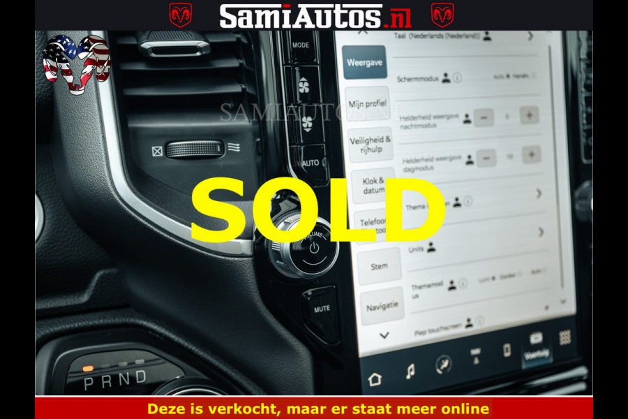 Dodge Ram SPORT | 5.7 V8 4x4 HEMI | PANORAMA DAK | GROOTSCHERM 12 INCH | LPG | Diamond Black Pearl | CREW CAB | DUBBELE CABINE | 5 PERSOONS | DC | VOORRAAD NR 2554 - 6048 | De specialist in Amerikaanse pick‑ups in Nederland en Europa.