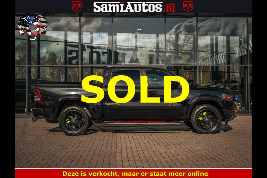 Dodge Ram SPORT | 5.7 V8 4x4 HEMI | PANORAMA DAK | GROOTSCHERM 12 INCH | LPG | Diamond Black Pearl | CREW CAB | DUBBELE CABINE | 5 PERSOONS | DC | VOORRAAD NR 2554 - 6048 | De specialist in Amerikaanse pick‑ups in Nederland en Europa.