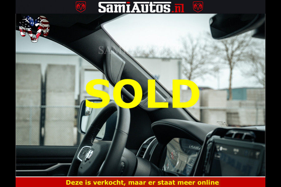 Dodge Ram SPORT | 5.7 V8 4x4 HEMI | PANORAMA DAK | GROOTSCHERM 12 INCH | LPG | Diamond Black Pearl | CREW CAB | DUBBELE CABINE | 5 PERSOONS | DC | VOORRAAD NR 2554 - 6048 | De specialist in Amerikaanse pick‑ups in Nederland en Europa.