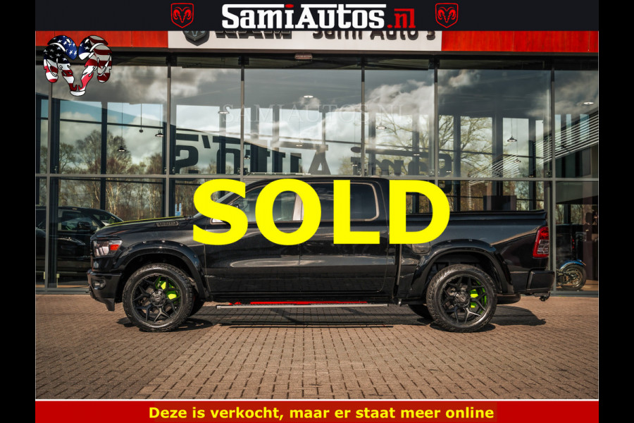 Dodge Ram SPORT | 5.7 V8 4x4 HEMI | PANORAMA DAK | GROOTSCHERM 12 INCH | LPG | Diamond Black Pearl | CREW CAB | DUBBELE CABINE | 5 PERSOONS | DC | VOORRAAD NR 2554 - 6048 | De specialist in Amerikaanse pick‑ups in Nederland en Europa.